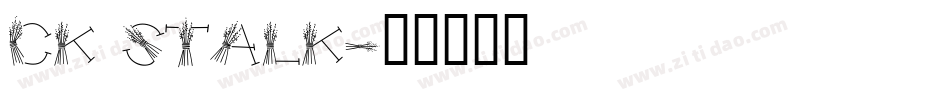 CK Stalk字体转换